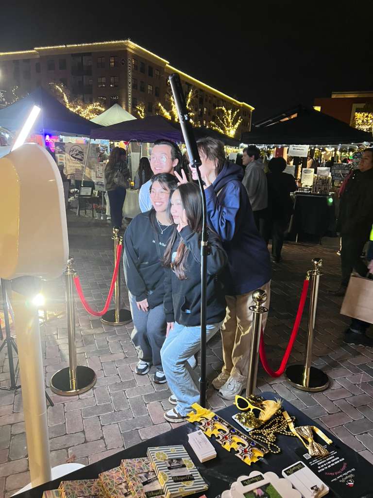 Backdrop and props ready