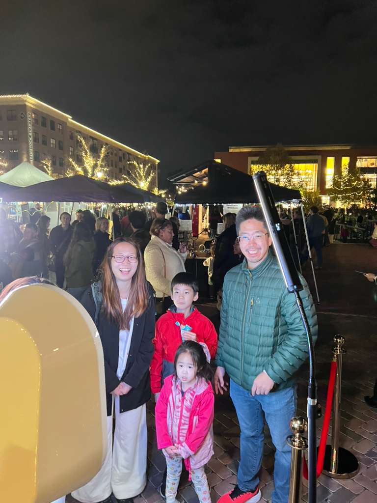 Couple with photo booth print