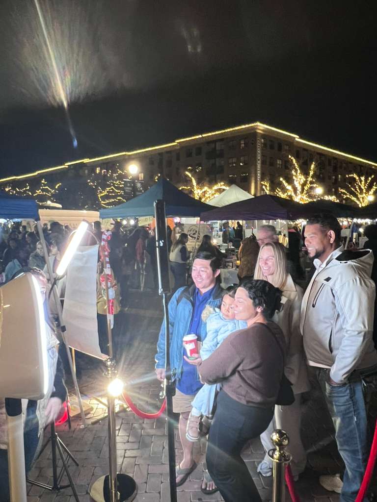 Whisper Pix booth at an event